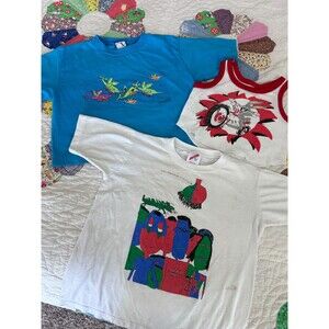 Lot of 3 Vintage Shirts Kids Youth bumbershoot 90's looney tunes OP Small Medium